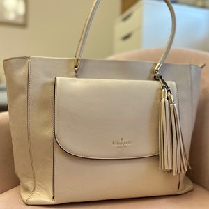 Kate Spade Large Work Tote Bag - Cream